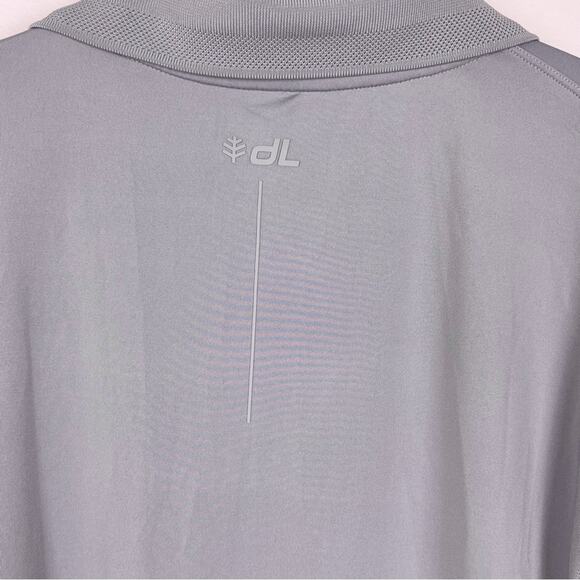 Coolibar Gray Coppitt Long Sleeve Polo Shirt L UPF 50+ UVA/UVB Protection Golf - Picture 5 of 6